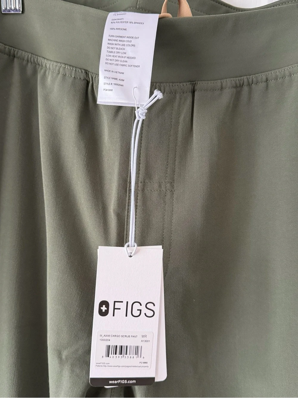 Figs Olive Utility Cargo Pants